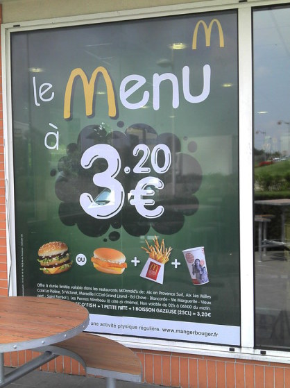Afiche Mcdonalds