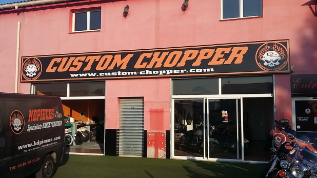 Devanture magasin Custom Chopper