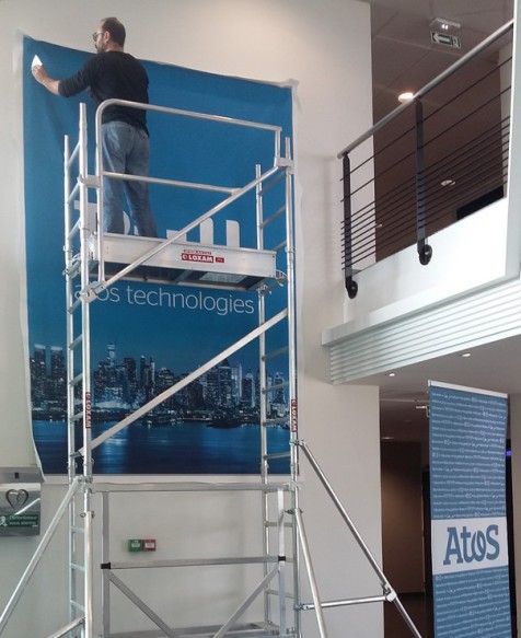 Pose affiche atos